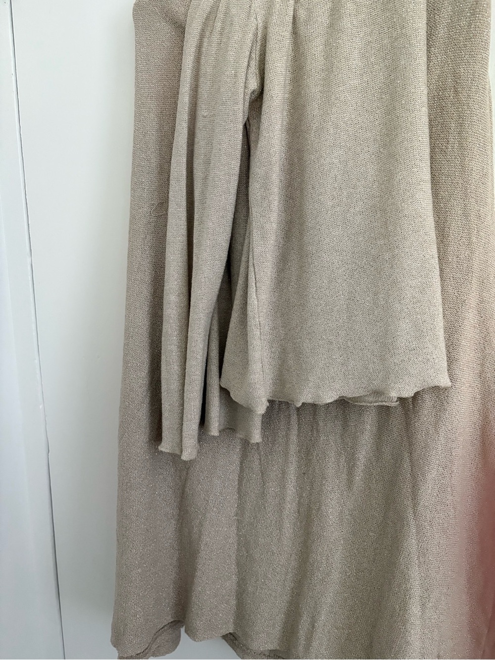 Zara Beige Maxi Skirt /Long Sleeve Set